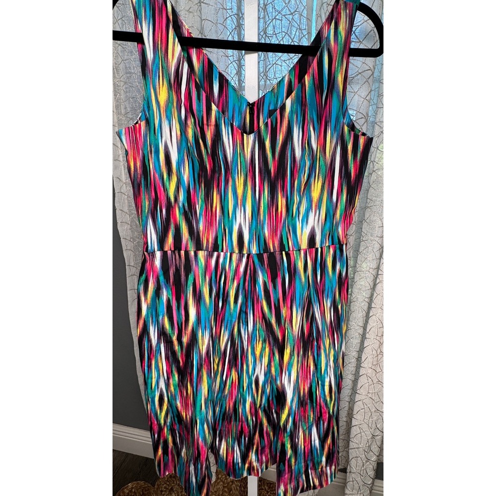 Ellen Tracy Multicolor Sleeveless Fit and Flare Dress Size‎ 12